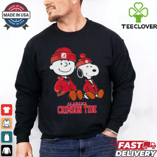 Charlie Brown And Snoopy Alabama Crimson Tider Shirt