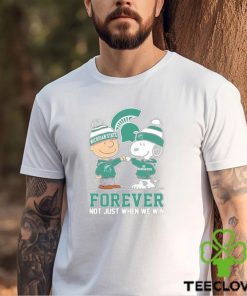 Charlie Brown And Snoopy Michigan State Spartans Forever Not Just When We Win Shirt