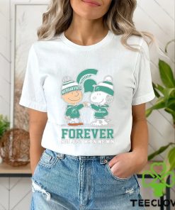 Charlie Brown And Snoopy Michigan State Spartans Forever Not Just When We Win Shirt