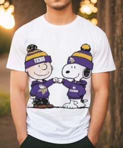 Charlie Brown And Snoopy Nfl Minnesota Vikings Football Go Vikings Cartoon T Shirt