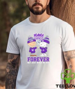 Charlie Brown And Snoopy Sacramento Kings Forever Not Just When We Win Shirt