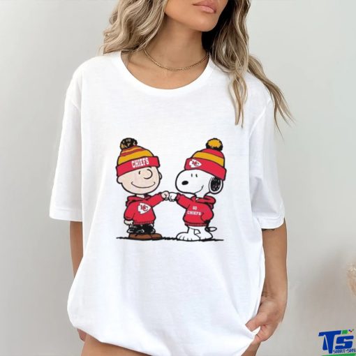 Charlie Brown And Snoopy Wear Kansas City Chiefs Shirt