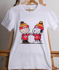 Charlie Brown And Snoopy Wear Kansas City Chiefs Shirt