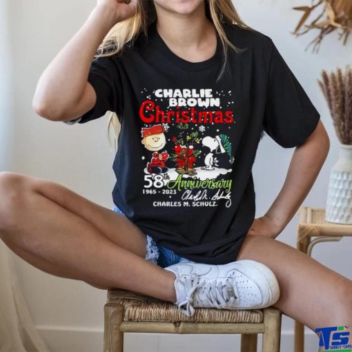 Charlie Brown Christmas 58th Anniversary 1965 2023 Charles M Schulz Snoopy T Shirt