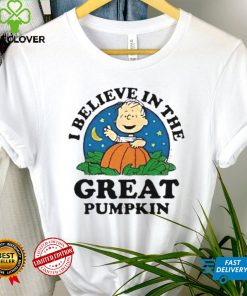 Charlie Brown I believe in the great pumpkin shirt tee