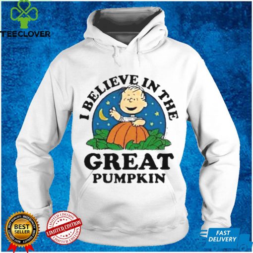 Charlie Brown I believe in the great pumpkin shirt tee