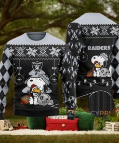 Charlie Brown Peanuts Snoopy Raiders NFL Ugly Sweater