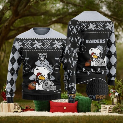Charlie Brown Peanuts Snoopy Raiders NFL Ugly Sweater