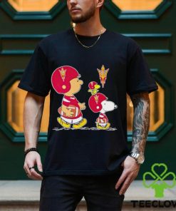 Charlie Brown Snoopy And Woodstock Arizona State Sun Devils Football shirt