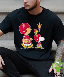 Charlie Brown Snoopy And Woodstock Arizona State Sun Devils Football shirt