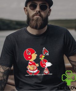 Charlie Brown Snoopy And Woodstock Ball State Cardinals Football shirt
