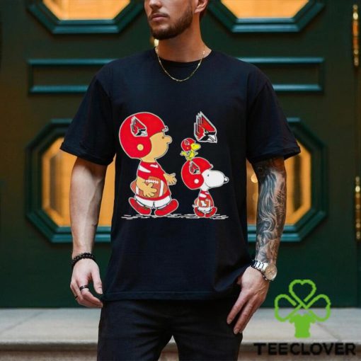 Charlie Brown Snoopy And Woodstock Ball State Cardinals Football shirt