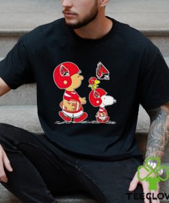 Charlie Brown Snoopy And Woodstock Ball State Cardinals Football shirt