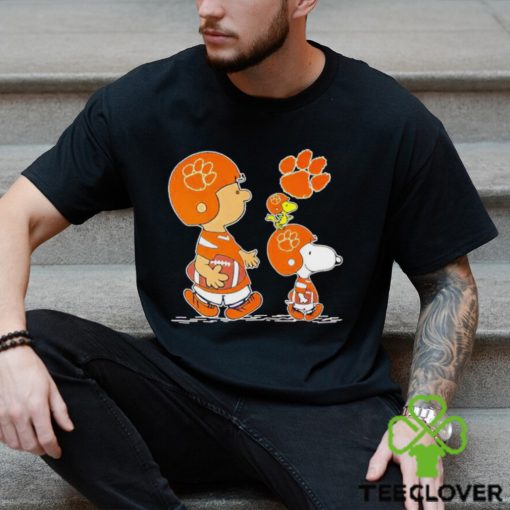 Charlie Brown Snoopy And Woodstock Clemson Tigers Football shirt