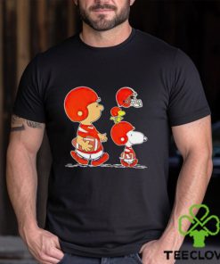 Charlie Brown Snoopy And Woodstock Cleveland Browns Football shirt