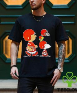Charlie Brown Snoopy And Woodstock Cleveland Browns Football shirt