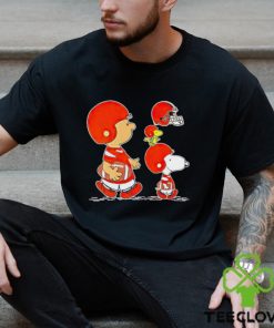 Charlie Brown Snoopy And Woodstock Cleveland Browns Football shirt