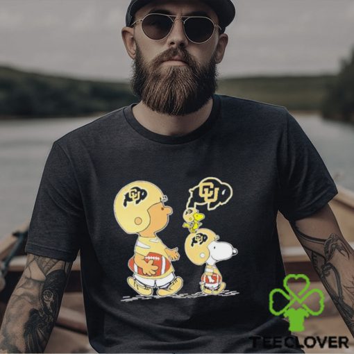 Charlie Brown Snoopy And Woodstock Colorado Buffaloes Football shirt