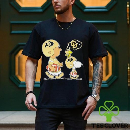 Charlie Brown Snoopy And Woodstock Colorado Buffaloes Football shirt