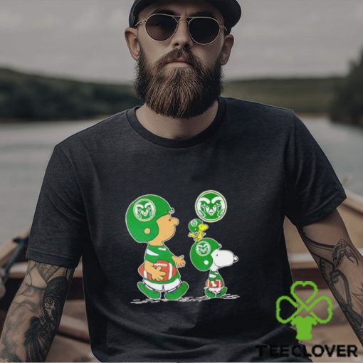 Charlie Brown Snoopy And Woodstock Colorado State Rams Football shirt
