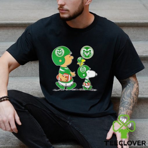 Charlie Brown Snoopy And Woodstock Colorado State Rams Football shirt