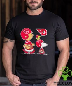 Charlie Brown Snoopy And Woodstock Dayton Flyers Football shirt