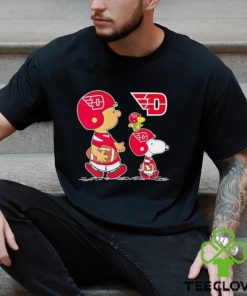 Charlie Brown Snoopy And Woodstock Dayton Flyers Football shirt