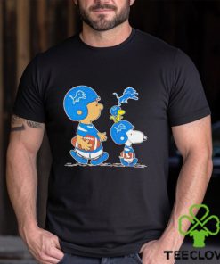 Charlie Brown Snoopy And Woodstock Detroit Lions Football shirt