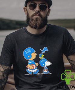 Charlie Brown Snoopy And Woodstock Detroit Lions Football shirt