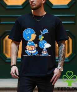 Charlie Brown Snoopy And Woodstock Detroit Lions Football shirt