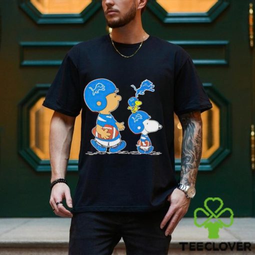 Charlie Brown Snoopy And Woodstock Detroit Lions Football shirt