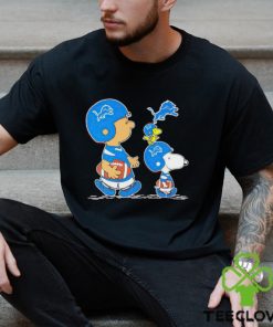Charlie Brown Snoopy And Woodstock Detroit Lions Football shirt