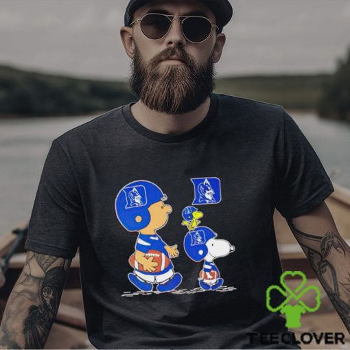 Charlie Brown Snoopy And Woodstock Duke Blue Devils Football shirt