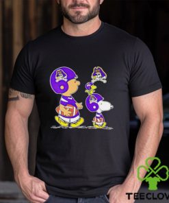 Charlie Brown Snoopy And Woodstock East Carolina Pirates Football shirt