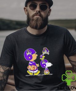 Charlie Brown Snoopy And Woodstock East Carolina Pirates Football shirt