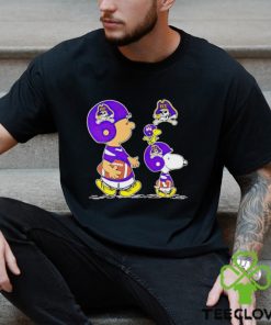 Charlie Brown Snoopy And Woodstock East Carolina Pirates Football shirt