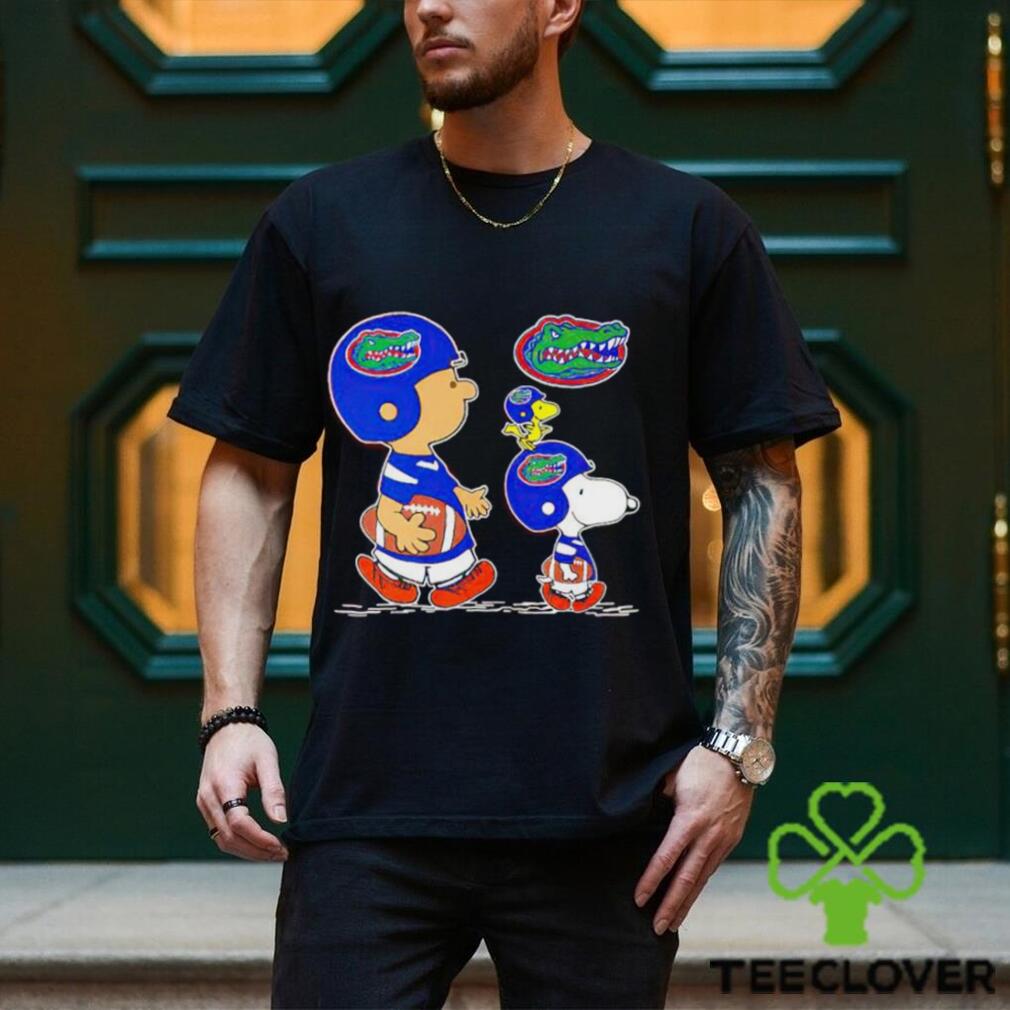 Charlie Brown Snoopy And Woodstock Florida Gators Football shirt Charlie Brown Snoopy And Woodstock Florida Gators Football shirt