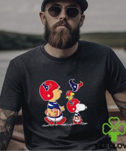 Charlie Brown Snoopy And Woodstock Houston Texans Football shirt