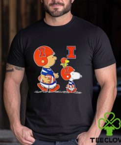 Charlie Brown Snoopy And Woodstock Illinois Fighting Illini Football shirt