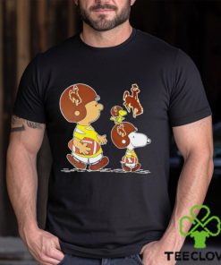 Charlie Brown Snoopy And Woodstock Wyoming Cowboys Football shirt