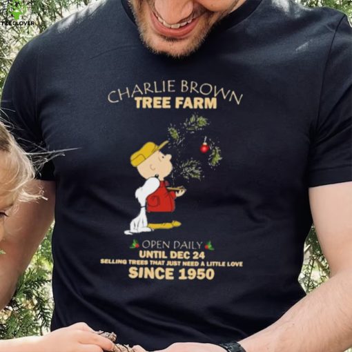 Charlie Brown Tree Farm Brown And Snoopy Since 1950 Shirt