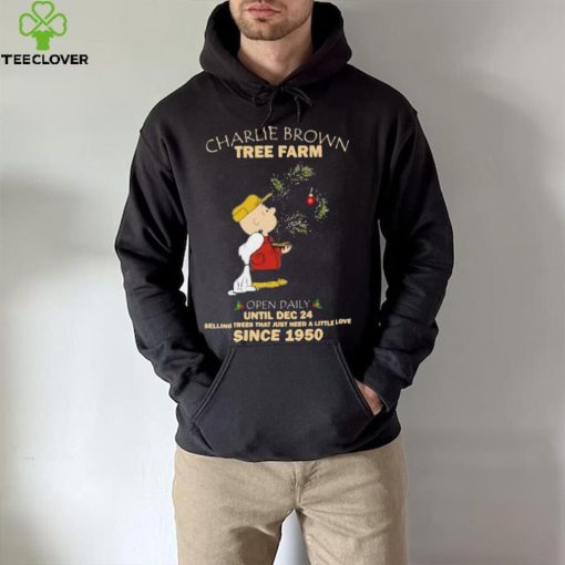 Charlie Brown Tree Farm Brown And Snoopy Since 1950 Shirt