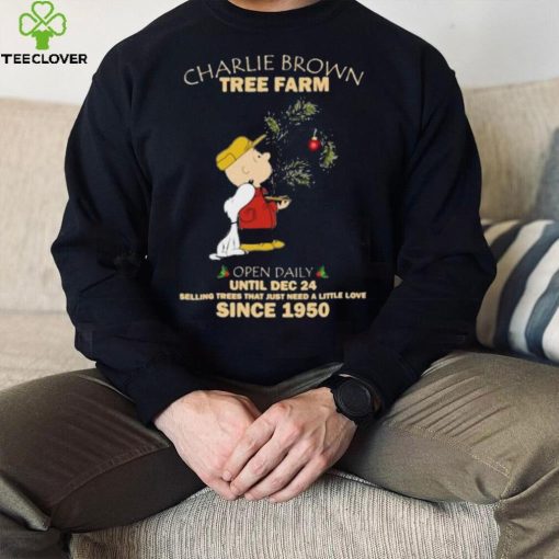 Charlie Brown Tree Farm Brown And Snoopy Since 1950 Shirt