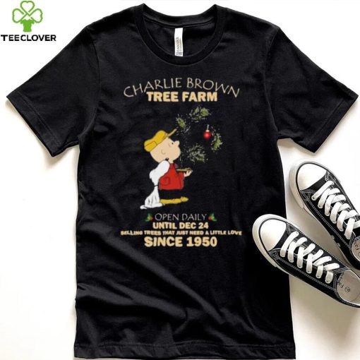 Charlie Brown Tree Farm Brown And Snoopy Since 1950 Shirt