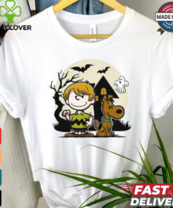 Charlie Brown and Scooby Doo shaggy Halloween spooky hoodie, sweater, longsleeve, shirt v-neck, t-shirt