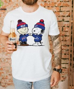 Charlie Brown and Snoopy NFL Buffalo Bills football go Bills cartoon shirt