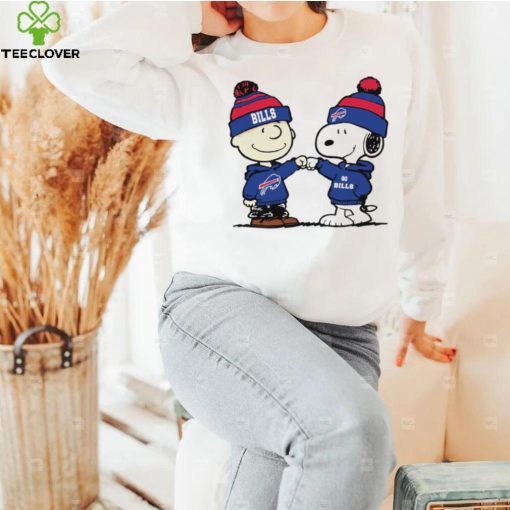 Charlie Brown and Snoopy NFL Buffalo Bills football go Bills cartoon hoodie, sweater, longsleeve, shirt v-neck, t-shirt