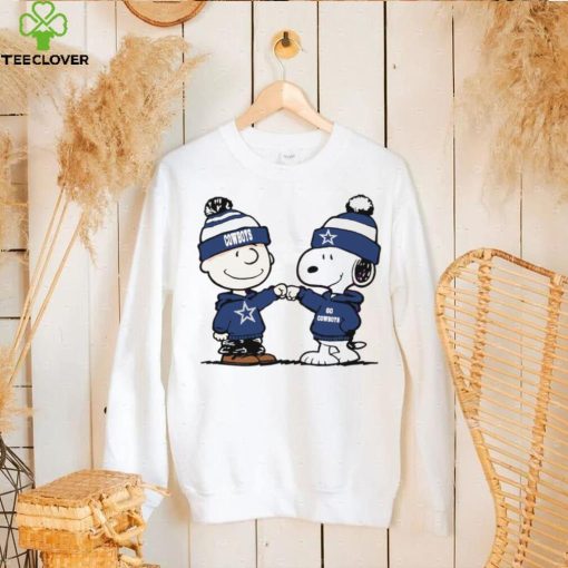 Charlie Brown and Snoopy NFL Dallas Cowboys football go Cowboys cartoon shirt
