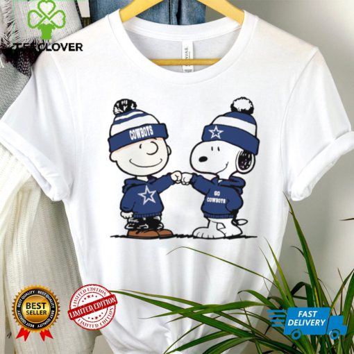 Charlie Brown and Snoopy NFL Dallas Cowboys football go Cowboys cartoon shirt