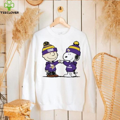 Charlie Brown and Snoopy NFL Minnesota Vikings football go Vikings cartoon shirt